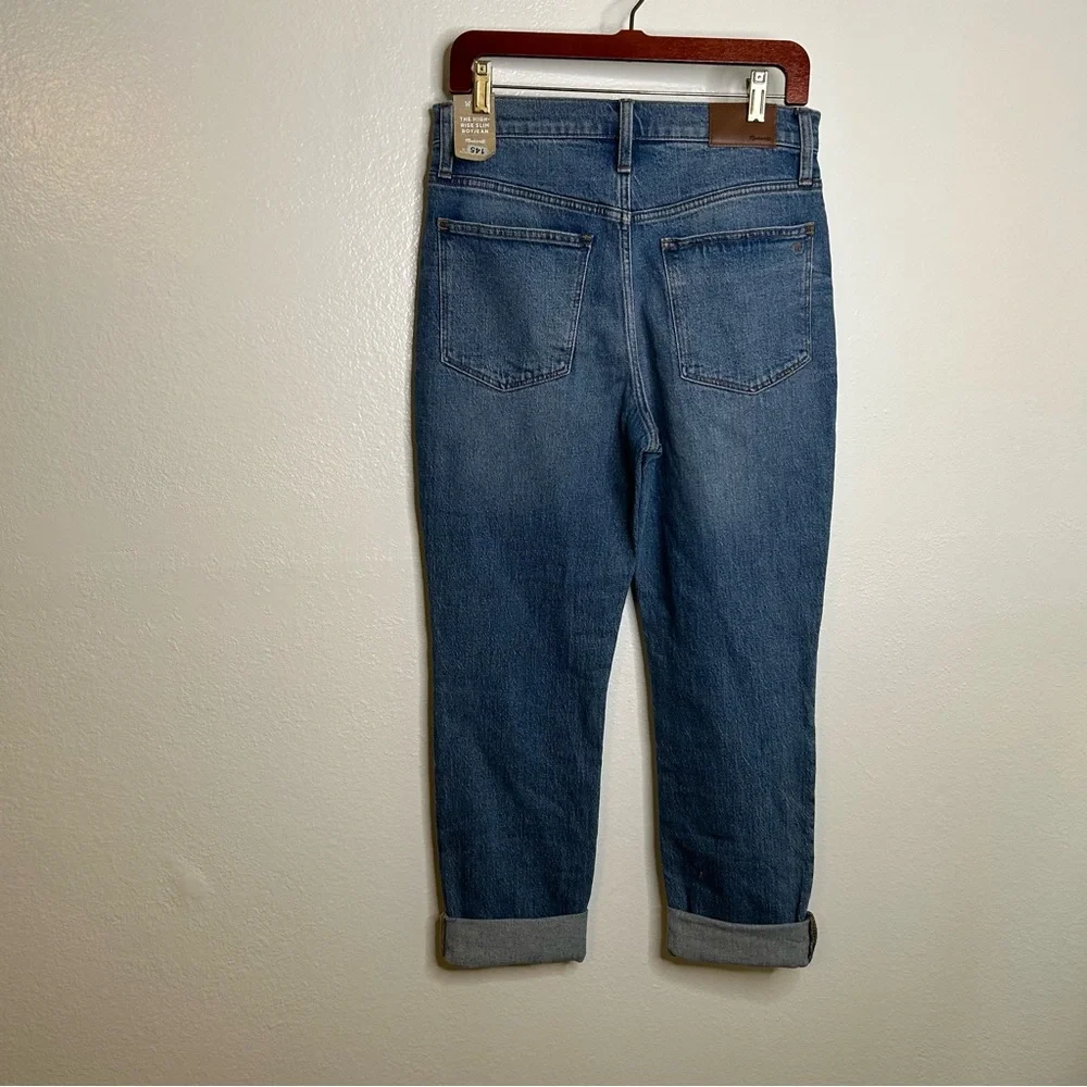 NWT Madewell The High Rise Slim Boyjean 26